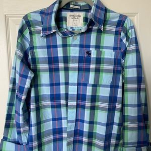 Abercrombie & Fitch muscle fit plaid shirt
